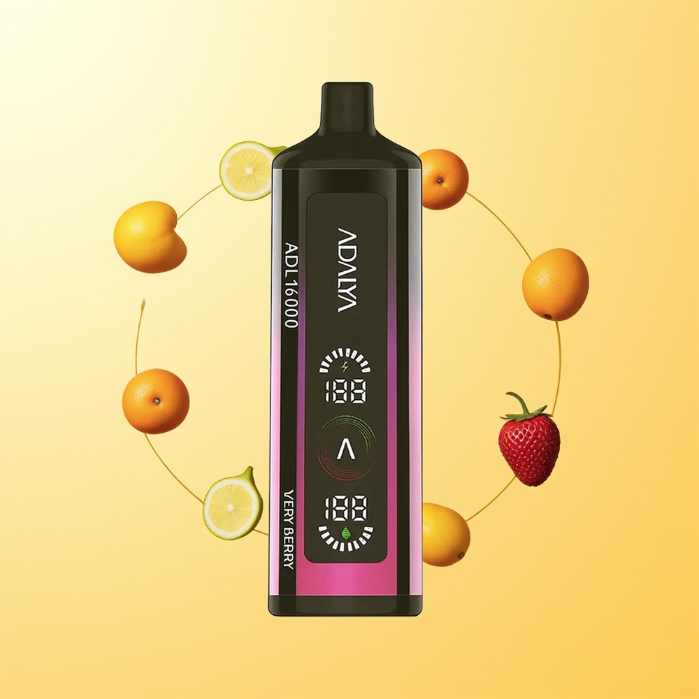 Adalya ADL 16000 PRO Steel Pipe توت بري