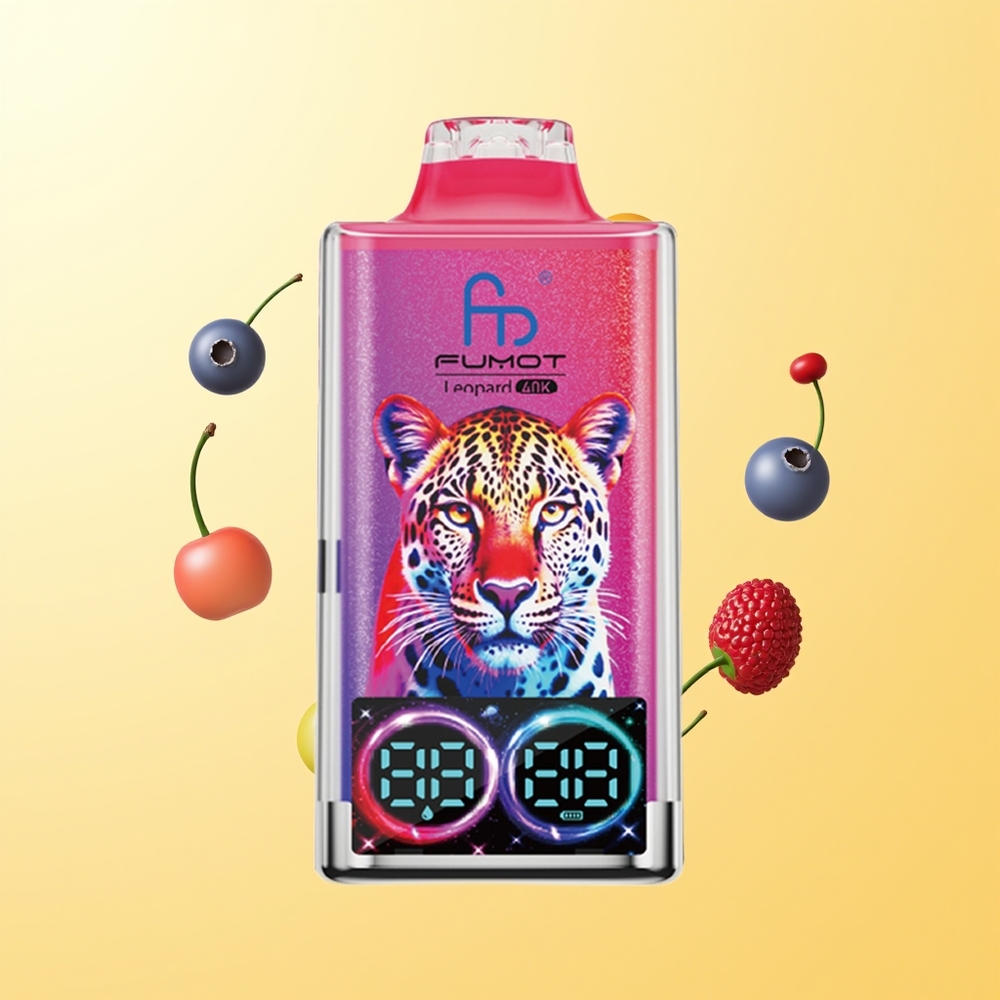 فوموت ليوبارد Fumot Leopard 40K نفخة ازرق توت كرز توت بري 5% نيكوتين