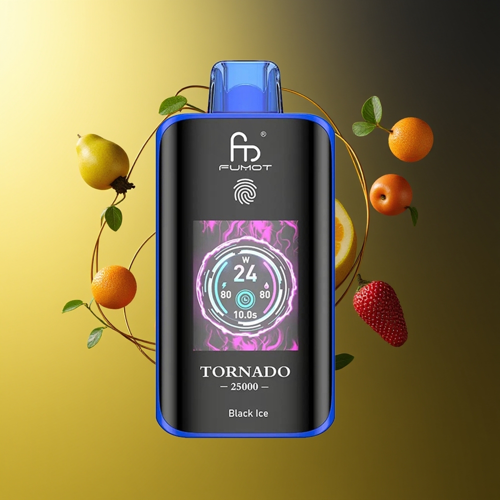 فوموت تورنادو Fumot Tornado 25000 نفخة شاشة عالية الدقة آيس أسود