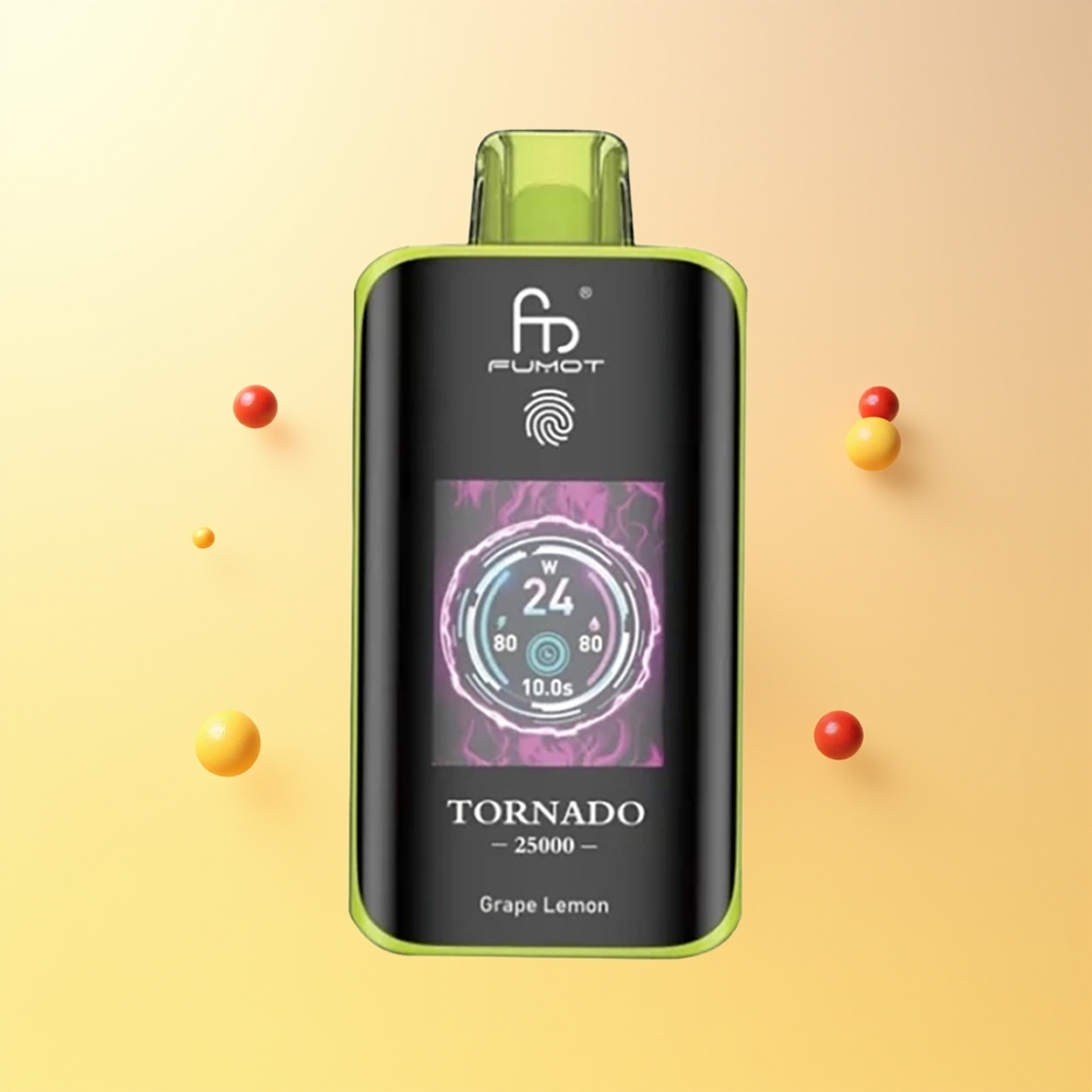 فوموت تورنادو Fumot Tornado 25000 نفخة شاشة HD عنب ليمون