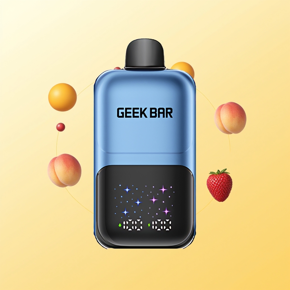 GEEK BAR 2GO 50000 نفحة خوخ وتوت بشاشة تفاعلية