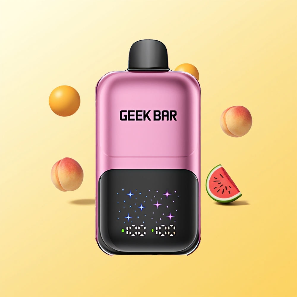GEEK BAR 2GO 50000 فم خوخ & بطيخ شاشة كبيرة تفاعلية
