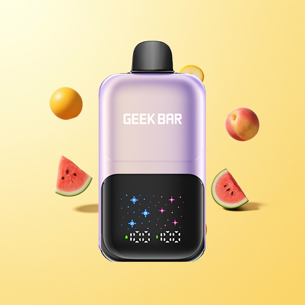 GEEK BAR 2GO 50000 نفخة خوخ مانجو بطيخ مثلج شاشة كبيرة تفاعلية