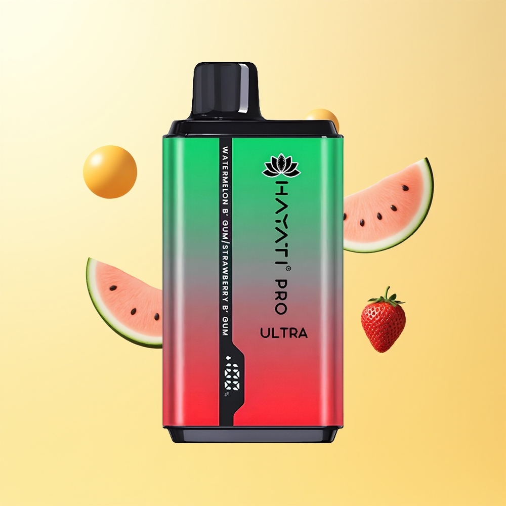 Hayati Pro Ultra 15000 أنفاس بطيخة علكة فراولة علكة