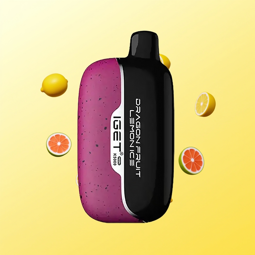 IGET Moon 5000 Puff نكهة فاكهة التنين ليمون مثلج
