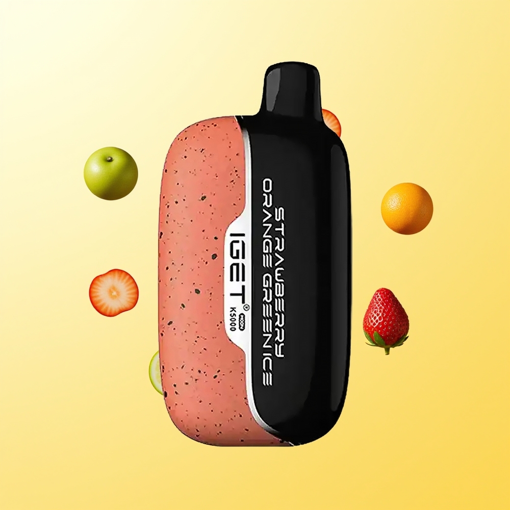 IGET Moon 5000 Puff فراولة برتقال ثلج أخضر