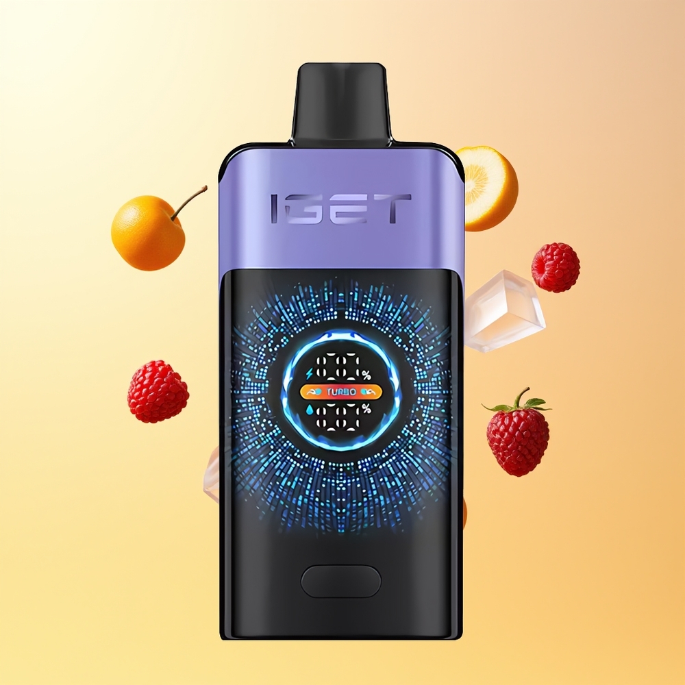 IGET ONE 12000 فوهة شاشة ملونة كبيرة منحنية توت عنب ثلج