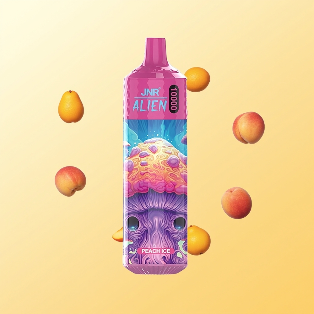 JNR Alien 10000 Puffs LED خوخ مثلج