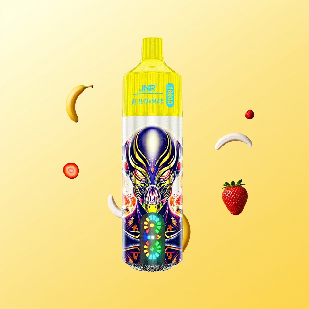 JNR Alien Max 18000 شبكة مزدوجة من الفراولة والموز