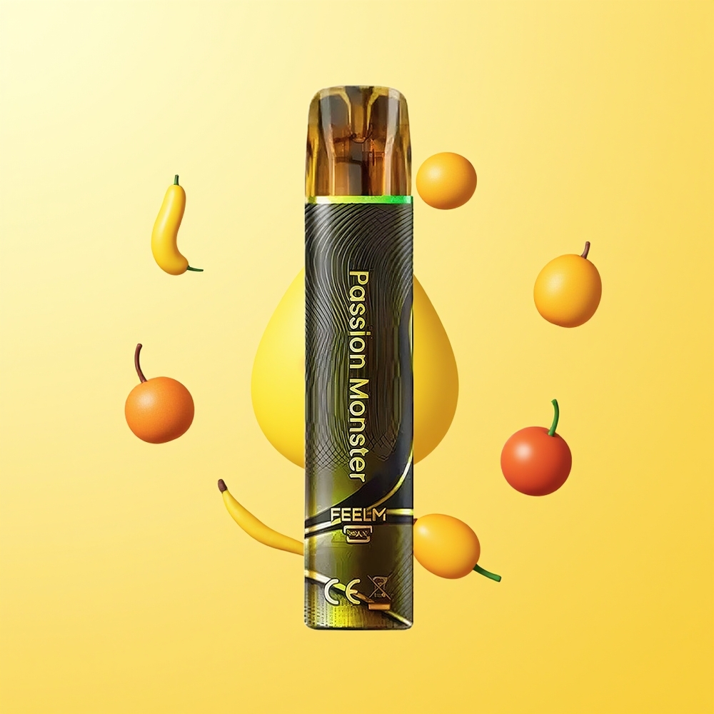 JNR Black&Golden 800 Passion Monster سيجارة إلكترونية للاستخدام مرة واحدة أسود وذهبي