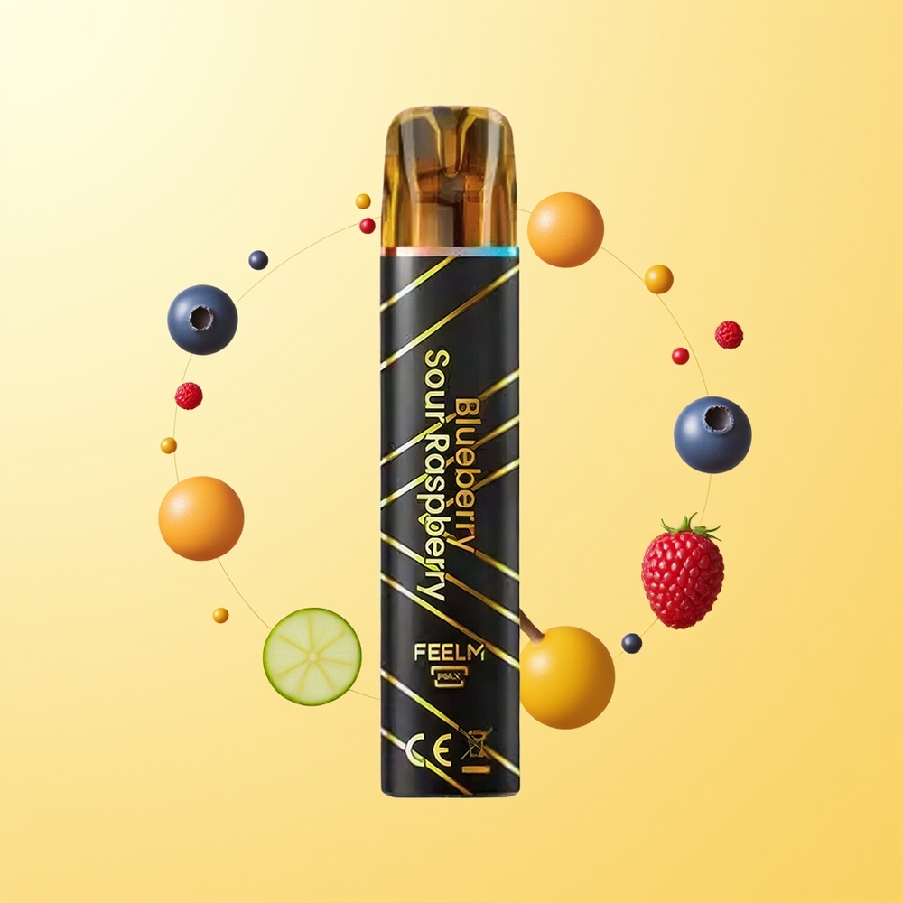 JNR Black&Golden 800 Puff توت أزرق-توت عُلّيق حامض