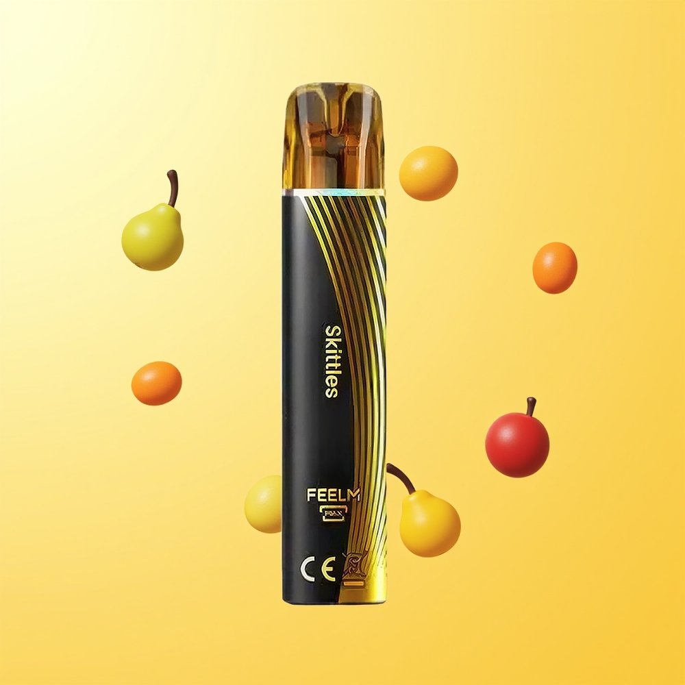 JNR Black&Golden 800 Puffs سيجارة إلكترونية للاستخدام مرة واحدة سكيتلز