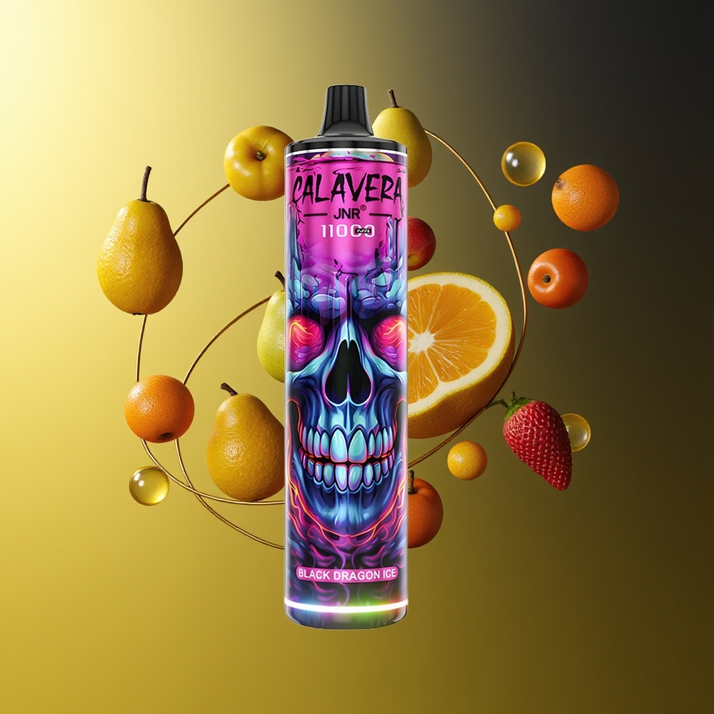 JNR Calavera 11000 Puffs بلاك دراجون آيس 850 مللي أمبير في الساعة