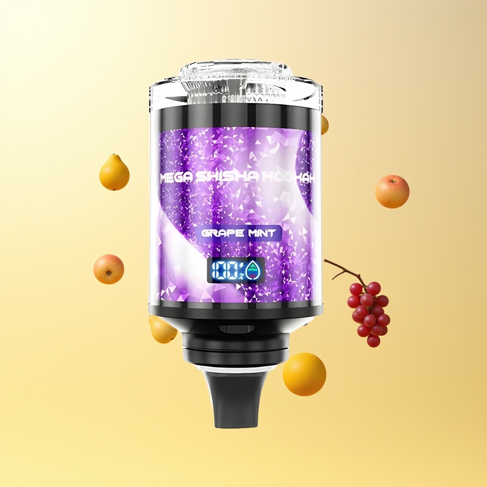 JNR Mega Shisha Hookah 100K 60ml عنب نعناع