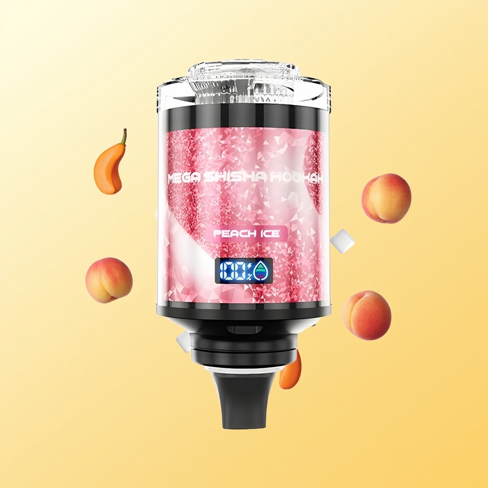 JNR Mega Shisha Hookah 100K Peach Ice