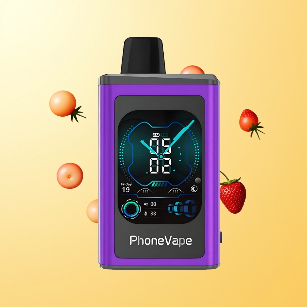 JNR PhoneVape 30000 نفخة شيري فراولة توت مع شاشة كاملة