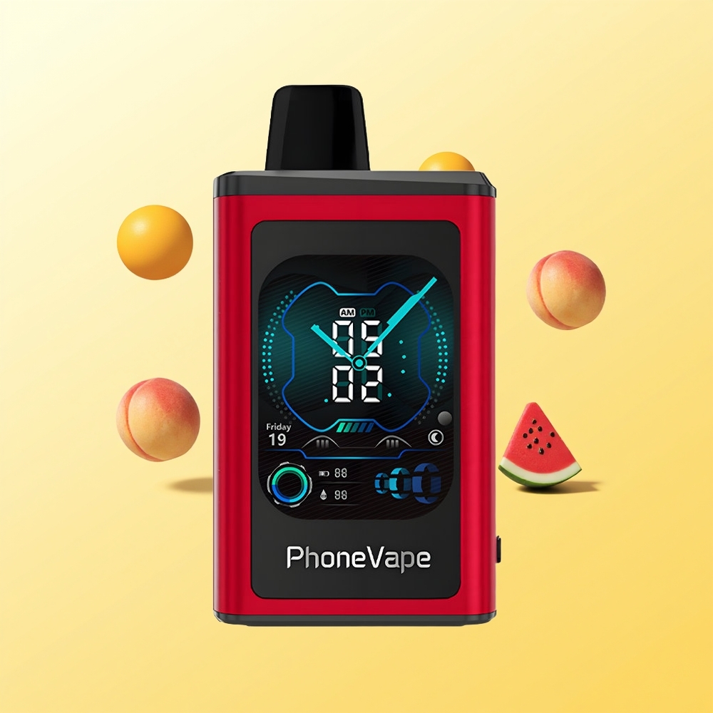 JNR PhoneVape 30000 نفخة خوخ مانجو بطيخ شاشة كاملة