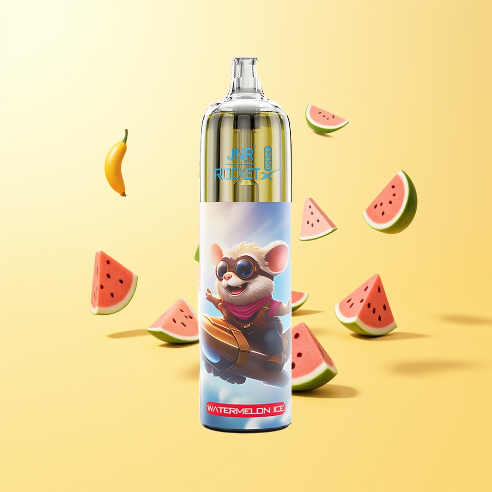 JNR Rocket-X 12400 Puffs بطارية 850mAh بنكهة البطيخ المثلج