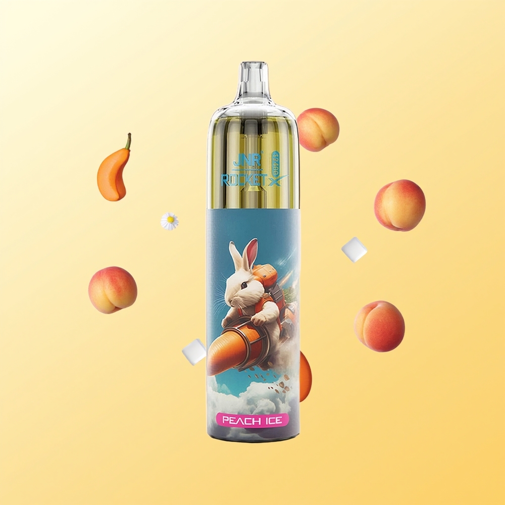 JNR Rocket-X 12400 Puffs خوخ مثلج Type-C شحن سريع