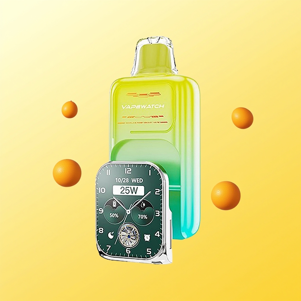JNR VapeWatch 30000 Puffs سعة بطارية 1000mAh برتقال مانجو