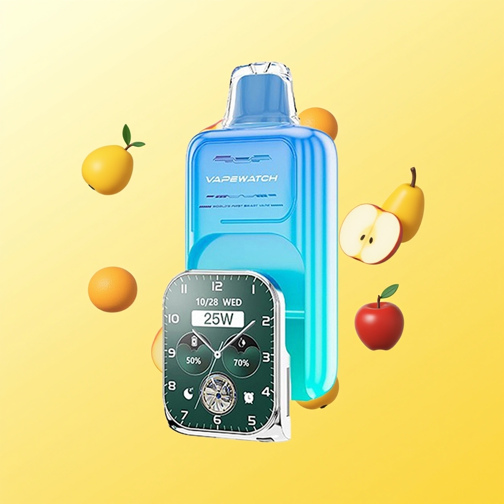 JNR VapeWatch 30000 نفخة تفاح حامض مثلج بشاحن Type-C