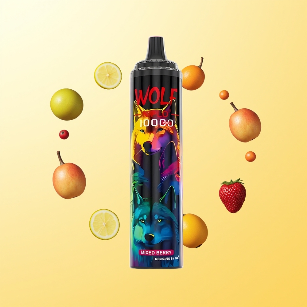JNR Wolf Niplo 10000 Puffs 20ml توت مشكل