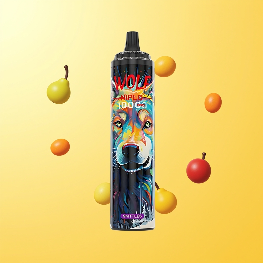 JNR Wolf Niplo 10000 Puffs Skittles سكيتلز Type-C