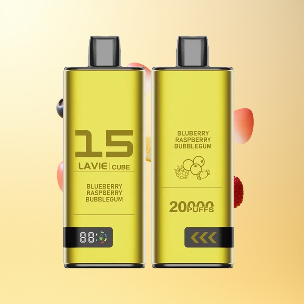 لافي كيوب Lavie Cube 20000 نفخة تبغ سائل 5% توت أزرق توت أحمر علكة فقاعية