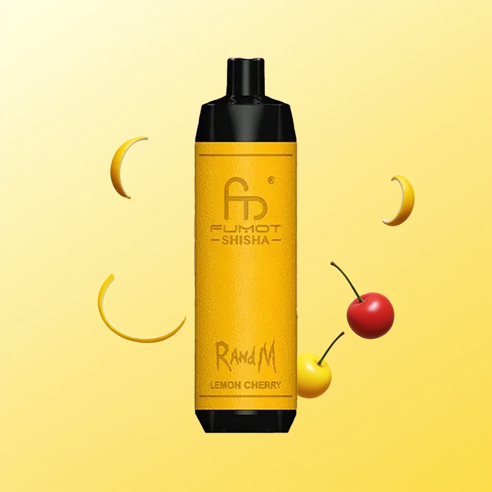 راندوم فوموت شيشا RandM Fumot Shisha 10000 نفخة 18مل ليمون كرز