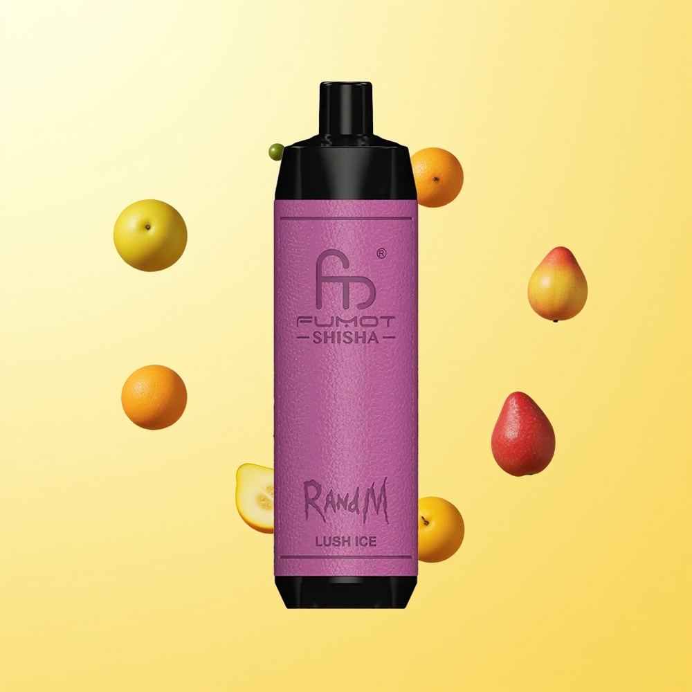 راند إم فوموت شيشة RandM Fumot Shisha 10000 نفخة آيس لوش 18 مل