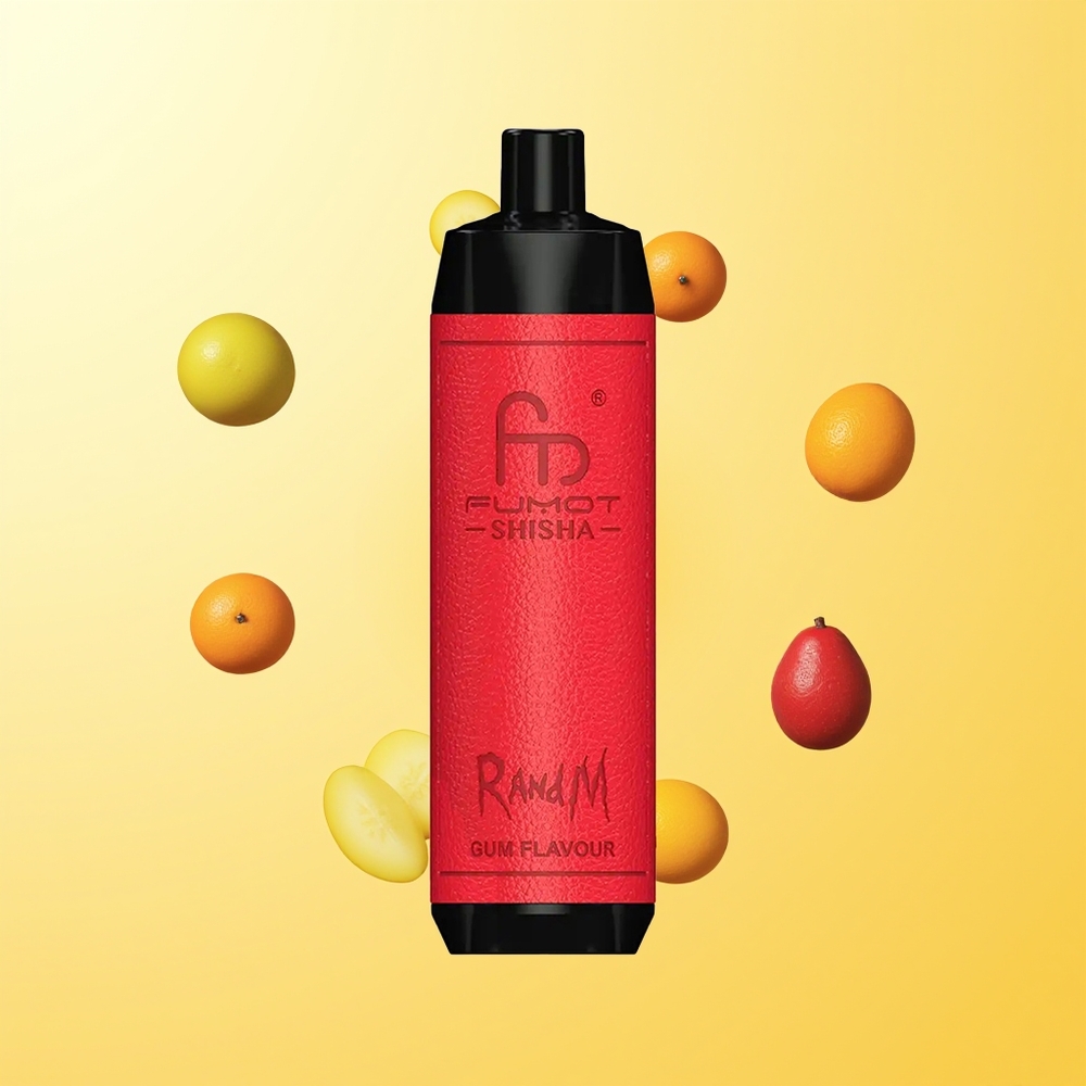 راند آند إم فوموت شيشة RandM Fumot Shisha 10000 نفخة علكة بطارية 850 ميلي أمبير