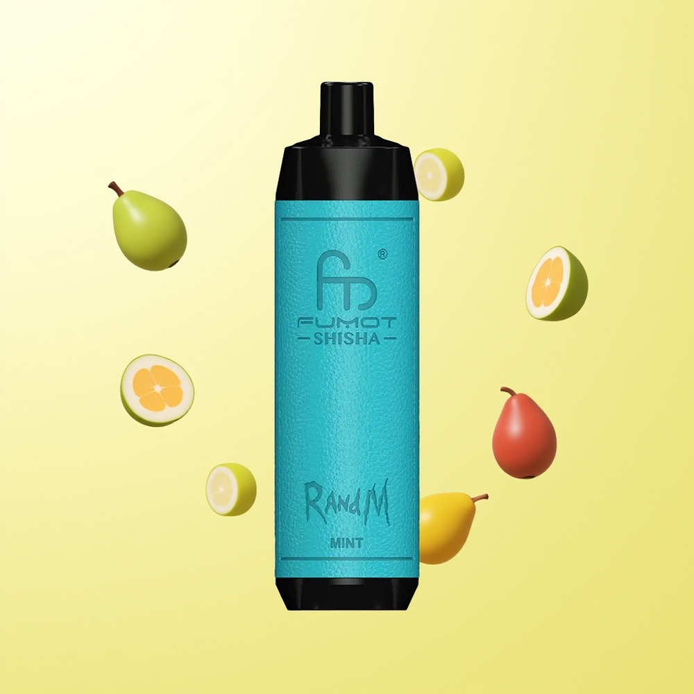 راند إم فوموت شيشة RandM Fumot Shisha 10000 نفخة نعناع شاحن نوع سي