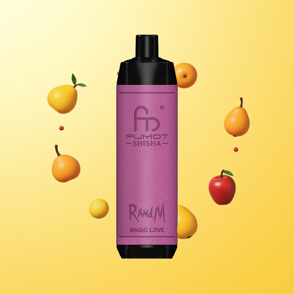 راند آند إم فوموت شيشا RandM Fumot Shisha 10000 نفخة سحري حب مع مؤشر LED