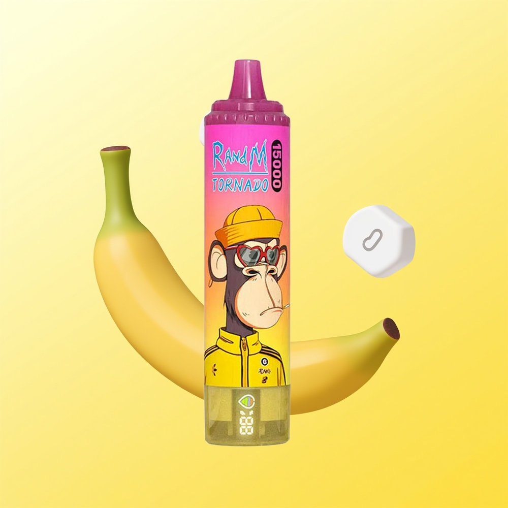 راند اند ام فوموت تورنادو RandM Fumot Tornado 15000 نفخة موز مثلج شاشة الكريستال السائل