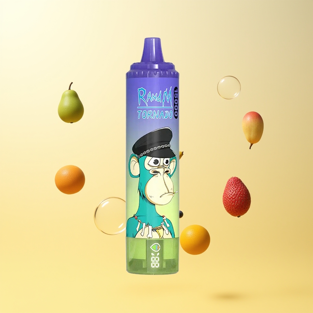 راندوم فوموت تورنادو RandM Fumot Tornado 15000 نفخة تبغ سائل بنكهة العلكة بالتوت الأزرق