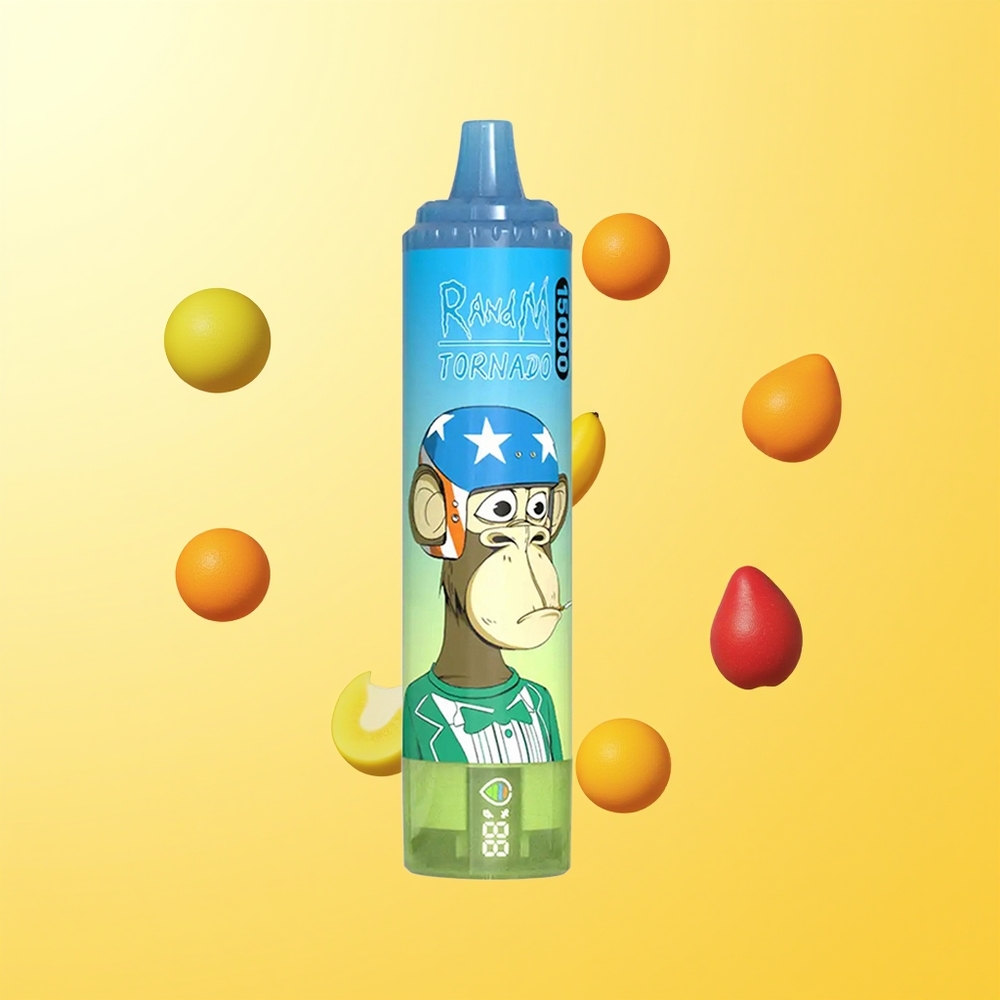 راند اند ام فوموت تورنادو RandM Fumot Tornado 15000 سحبة علك الدببة شاشة الكريستال السائل