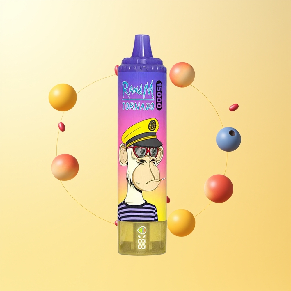 راندوم فوموت تورنادو RandM Fumot Tornado 15000 نفخة خوخ توت حلوى