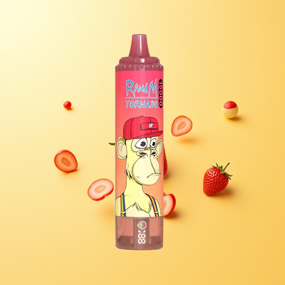 راندم فموت تورنادو RandM Fumot Tornado 15000 نَفخة فراولة ريد بول