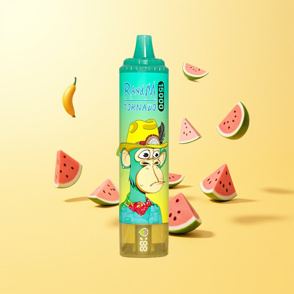 راند إم فيوموت تورنادو RandM Fumot Tornado 15000 نفخة بطارية ٨٥٠ مللي أمبير بطيخ مثلج