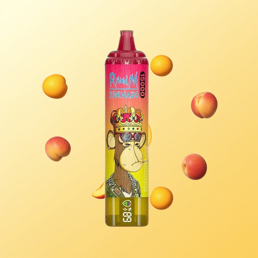 RandM Fumot Tornado 15000 نفخة خوخ مثلج شاشة LCD