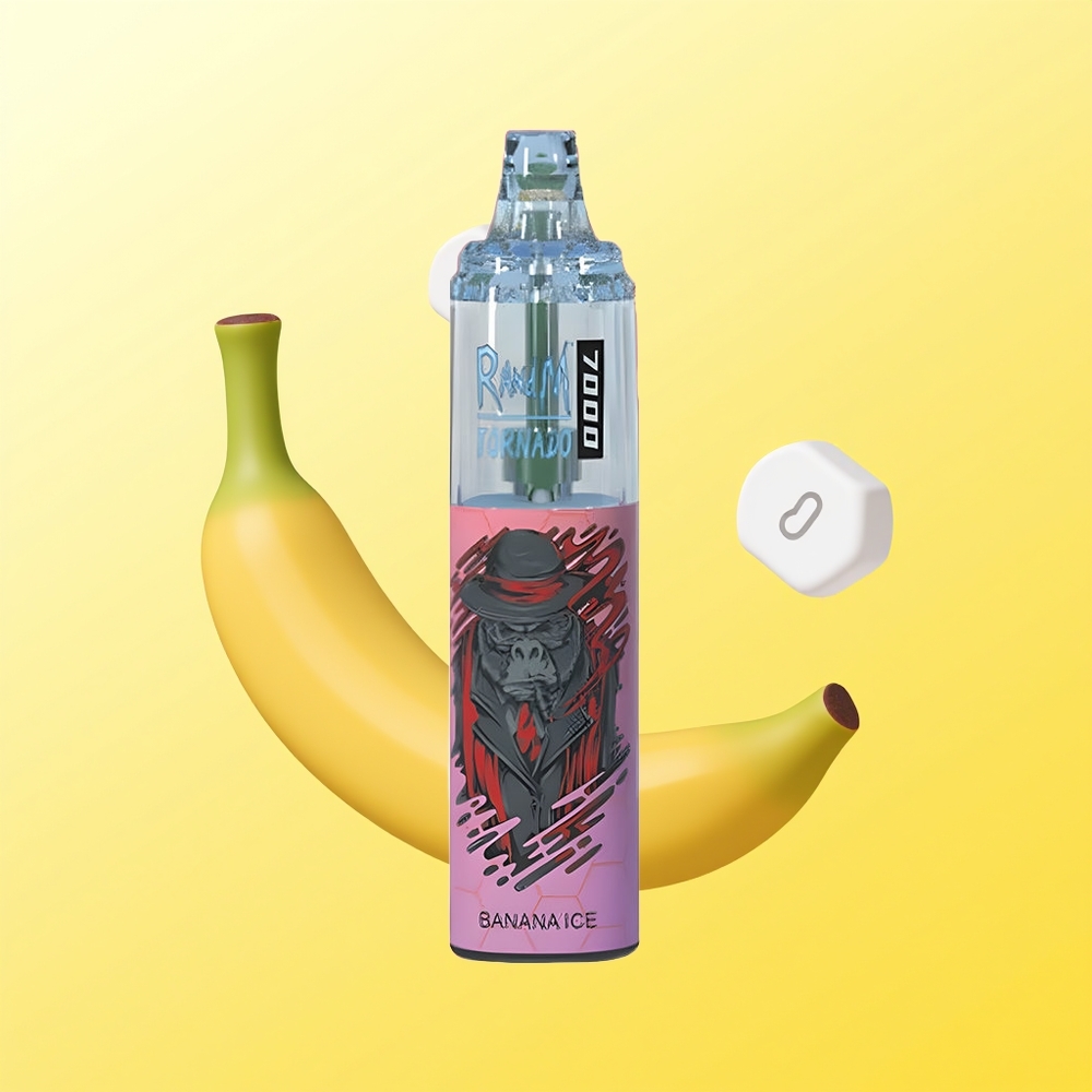 راند إم فوموت تورنادو RandM Fumot Tornado 7000 نفخة موز جليدي مع شاحن نوع سي