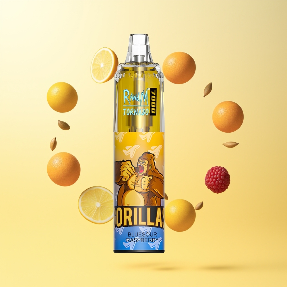 راند و إم فوموت تورنادو RandM Fumot Tornado 7000 نَفَس بلوسور توت العليق مع ضوء آر جي بي