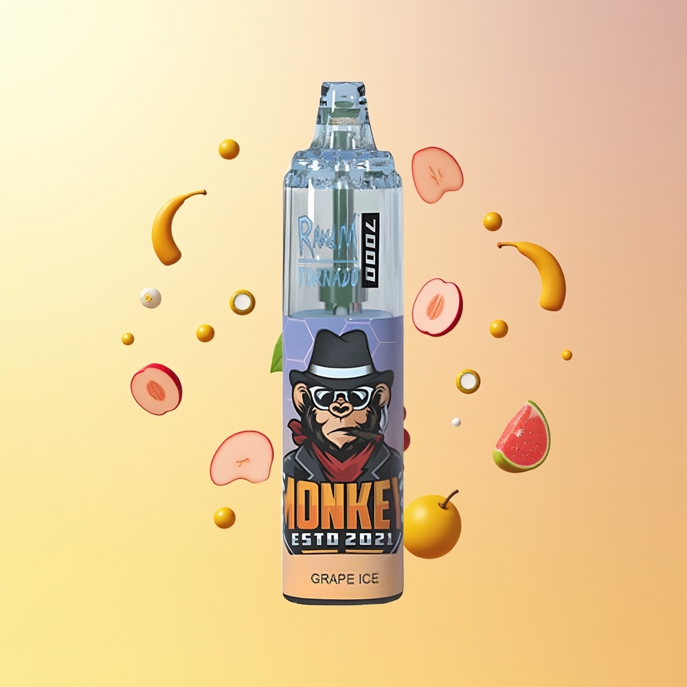 راند اند ام فيوموت تورنادو RandM Fumot Tornado 7000 نَفَس جراب آيس مع بطارية ٨٥٠ ميلي أمبير