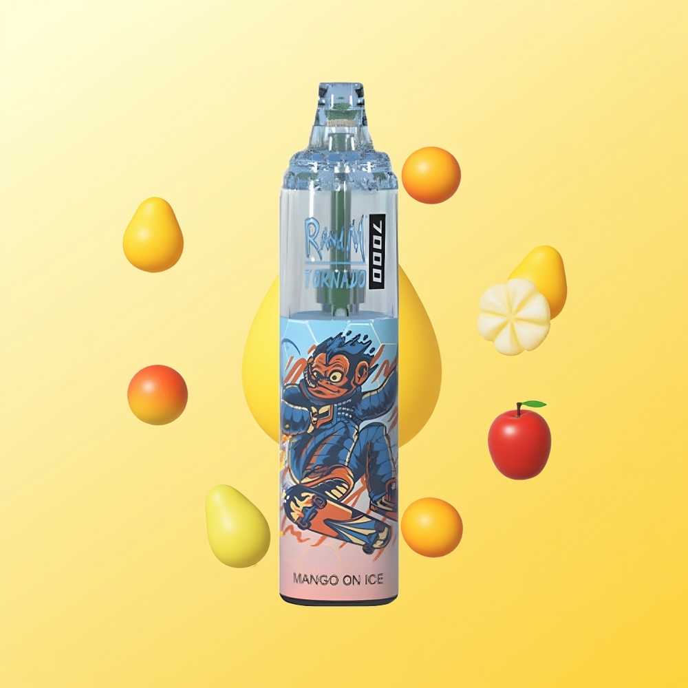 راند إم فوموت تورنادو RandM Fumot Tornado 7000 بخار نوع-سي مانجو أون آيس