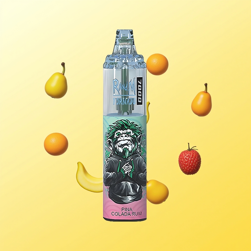 راند إم فوموت تورنادو RandM Fumot Tornado 7000 نَفَس ١٤ مل بنكهة بينا كولادا روم