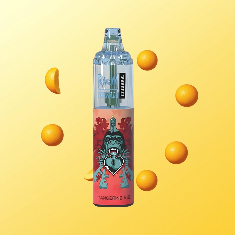 راند آند إم فوموت تورنادو RandM Fumot Tornado 7000 نفخة مشبك هواء تانجرين آيس