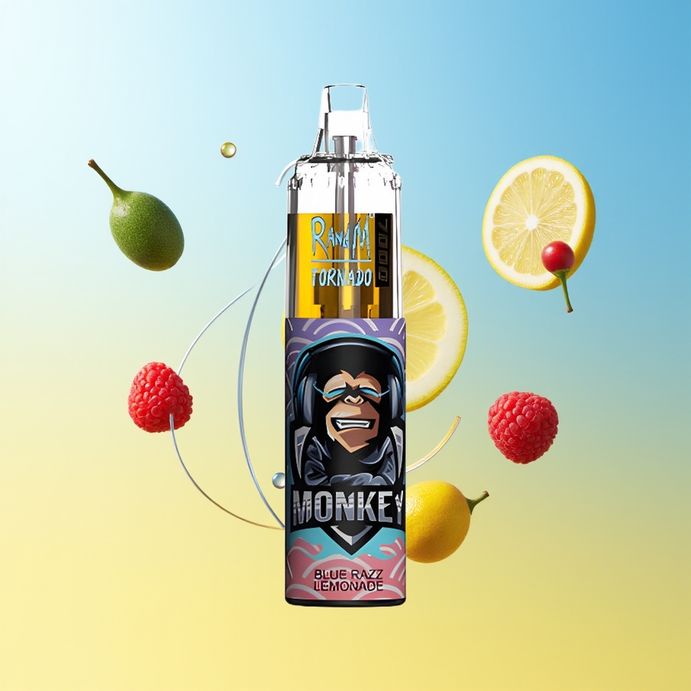 RandM Fumot Tornado 7000 Puffs نوع-C بلو راز ليمونيد