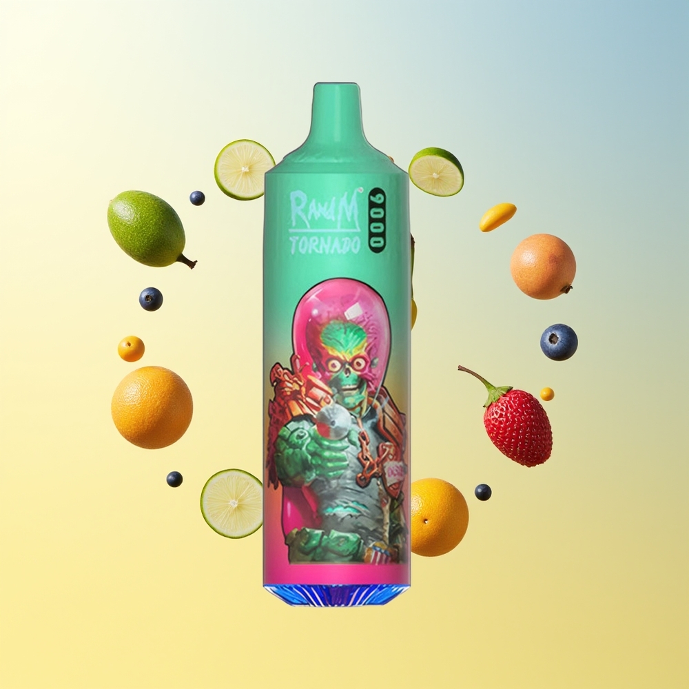 راندإم تورنادو RandM Fumot Tornado 9000 نَفخة فيب رايز كوش أزرق