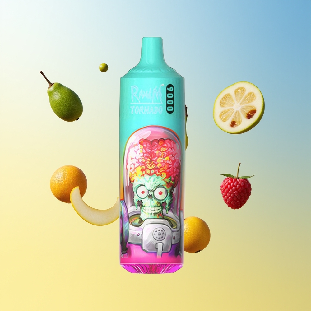 راند إم تورنادو RandM Fumot Tornado 9000 نفخة توت العليق الحامض الأزرق