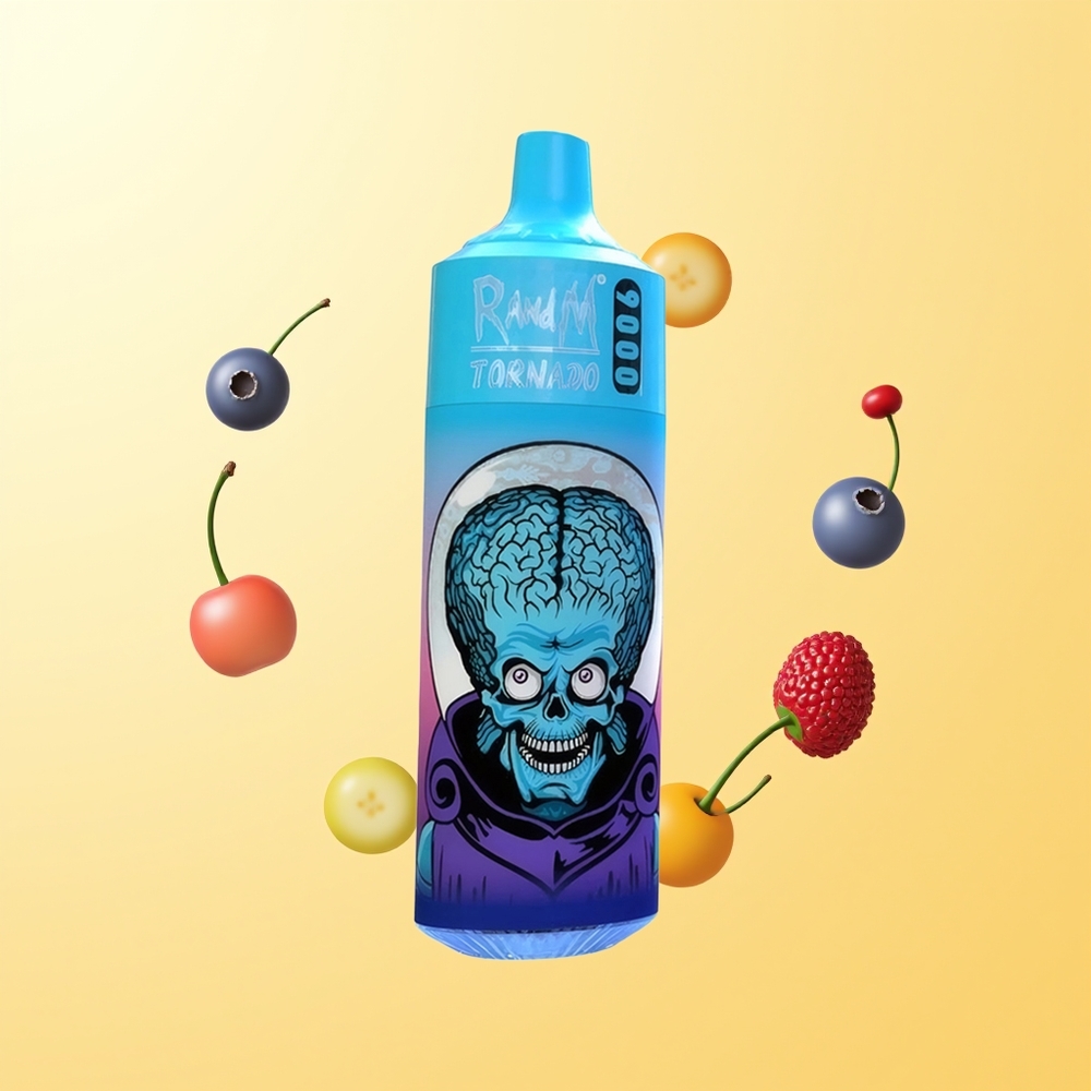 راند أند إم تورنادو RandM Fumot Tornado 9000 نفخة توت أزرق كرز توت بري